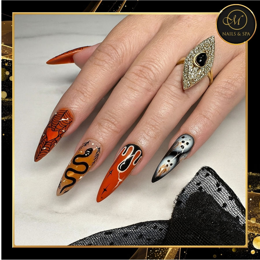 Halloween Nails at M Nails & Spa